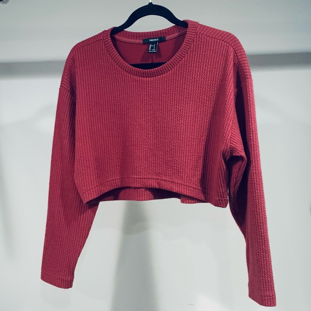 Forever 21 Long Sleeve Crop Top
